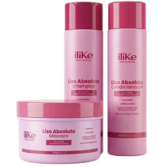iLike Liso Absoluto Kit - 3 Produtos