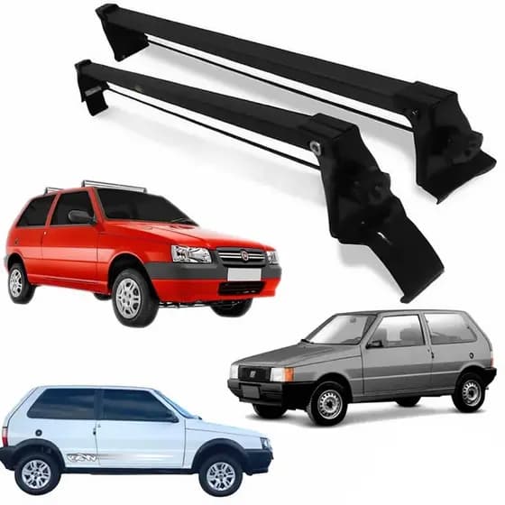 Rack Travessa Suporte Teto Bagageiro Fiat Uno Fire 2 Portas 1984 à 2013