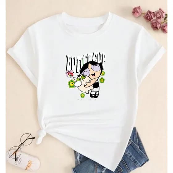 Camiseta Feminina Docinho Estampa Divertida Confortável Casual