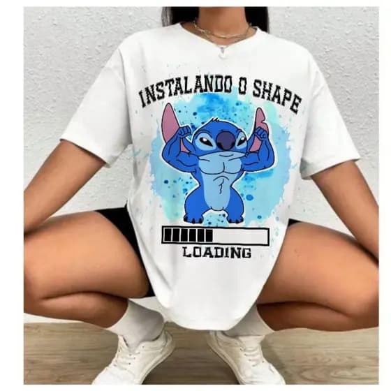 Camiseta Academia Instalando o Shape Loading 100% Algodão Lançamento 2025