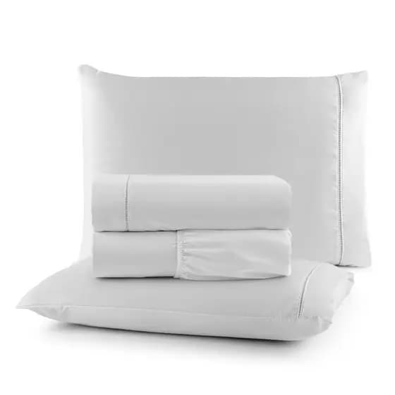 Jogo Cama Lençol Solteiro Casal Queen King 400 Fios Ponto Palito Micropercal com Elástico Toque Macio