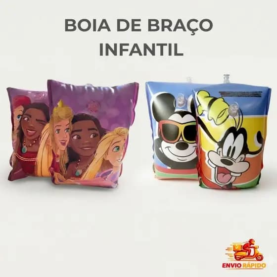 Boia de Braço Infantil Menino e Menina - Segurança e Diversão - Piscina e Praia