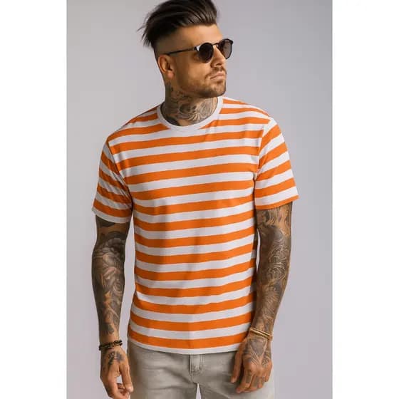 KIT 5 camisas malandro para festa carnaval estampado Listras branco com varias cores e Personalizado