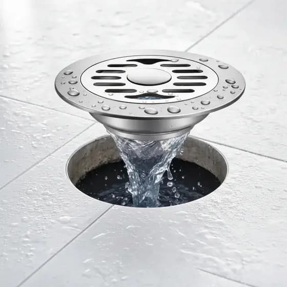 Ralo Inox 15x15cm Redondo Abdo Dib Anti Odor