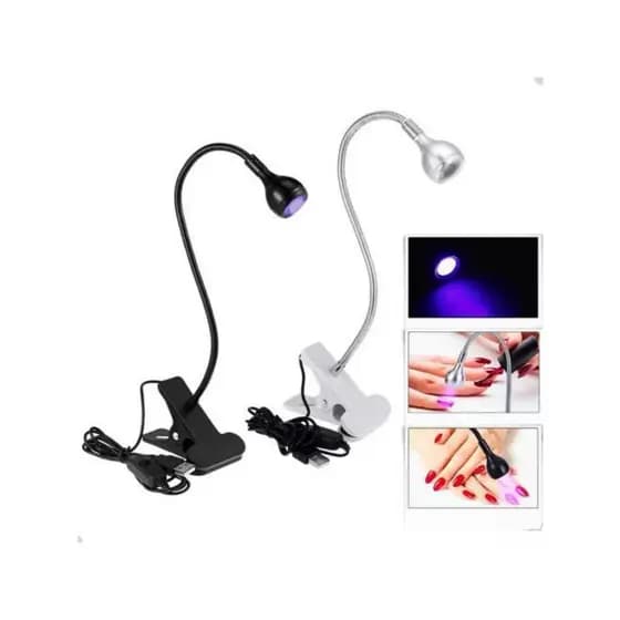 Lanterna Luz Led UV Mesa com Garra Secagem Unhas Gel Cabine