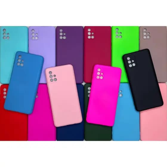 Capa Capinha Para Samsung A71 Silicone Aveludado Pelicula Case