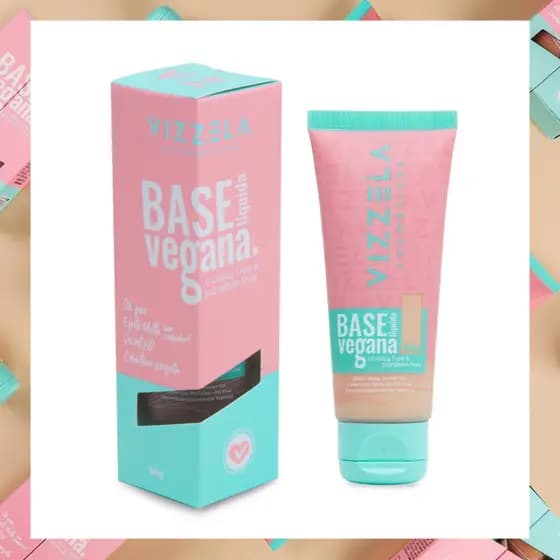 Base Líquida Matte Velvet HD 30g – Vegana, Alta Cobertura e Efeito Aveludado - Vizzela