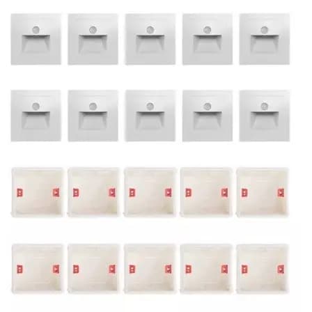 Kit 10 Balizador + 10 Caixa 2x2 86x86mm Padrão Europeu Ch234, 266