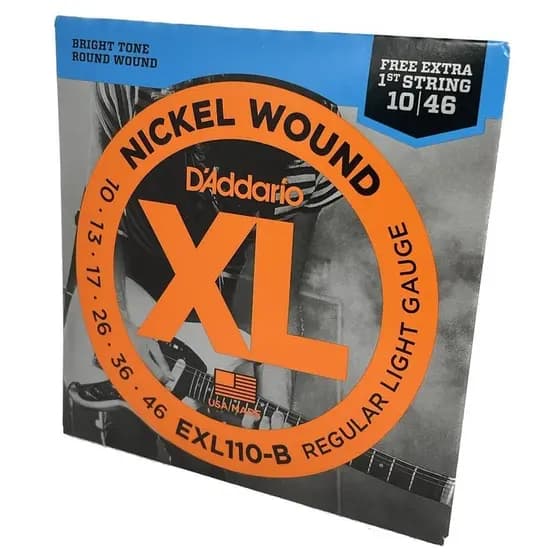Encordoamento Guitarra 10-46 EXL110-B D'Addario Nickel Wound