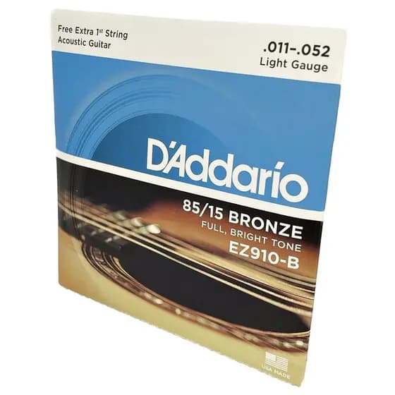 Encordoamento 11-52 D'Addario Original Aço Violão EZ910-B