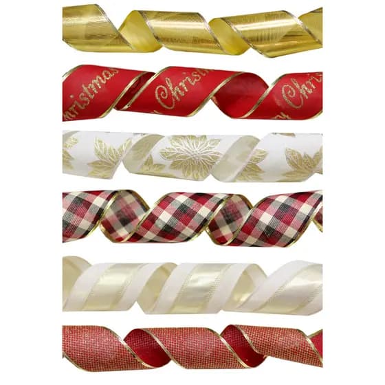 FITA ARAMADA 9,14X6,3CM 5 MODELOS DIFERENTES PARA O NATAL