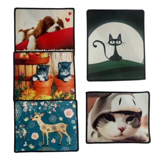 5 Mouse Pad Gaming para mouse 18cmx22cm