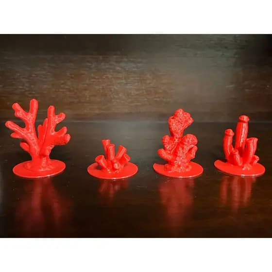 CORAIS ARTIFICIAIS PARA AQUARIO OU ENFEITE DE MESA COM BASE
