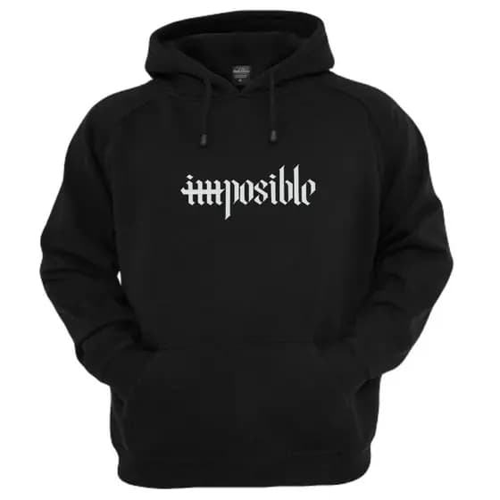 Moletom Blusa Frio Casaco Algodão Canguru Estampado POSSIBLE ADULTO Não Encolhe Bolso Confortavel
