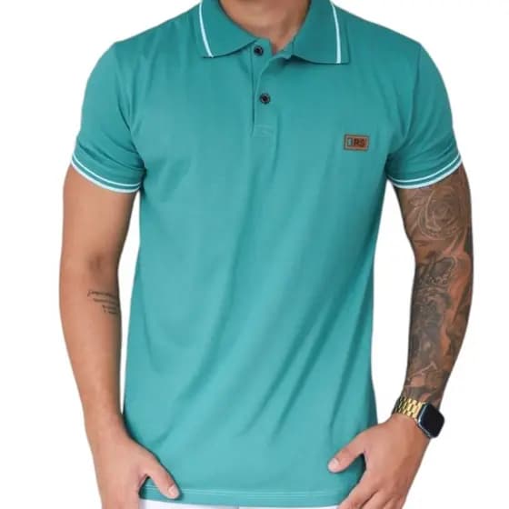 Camisa Polo Básica preto Alta Qualidade 100% Algodão Queima De Estoque - Garanta a Sua Promoção!!!