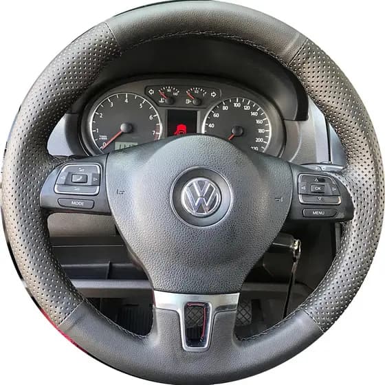 capa de volante costurada fox - saveiro - voyage - polo - golf - jetta - amarok