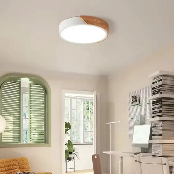 Luminária de Teto Plafon LED 3 em 1 25W Siena Sobrepor Redonda Moderna Econômica