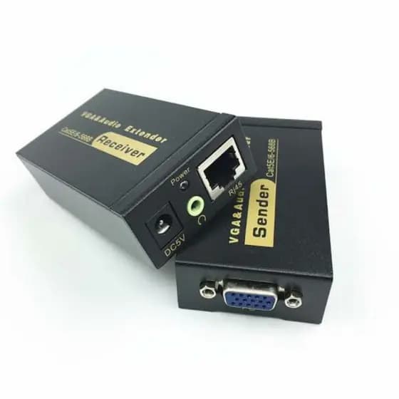 Extensor De Vídeo E áudio vga De 100 M 328 Pés Sobre Extensão RJ45 CAT5e / 6 1080P