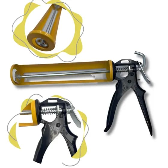 Aplicador De Silicone Profissional Pistola Selante PU Veda Calha Reforçado