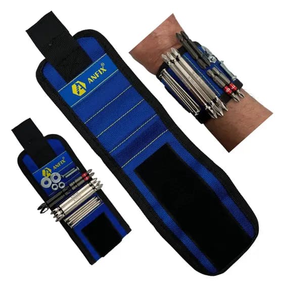 Pulseira Magnética para segurar parafuso, Bits, Broca - Serralheiro, Marceneiro, Pedreiro