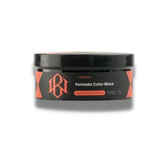 Pasta Modeladora Color Black 150g Men Style Black White