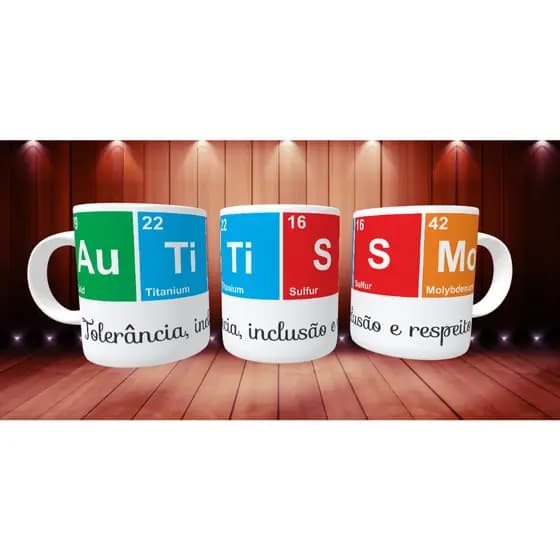 Caneca de Autista Personalizada, Caneca AUTISMO, Caneca Austista Personalizada em Alta Qualidade