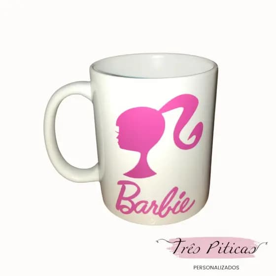 Caneca Barbie Personalizada com seu nome - Porcelana