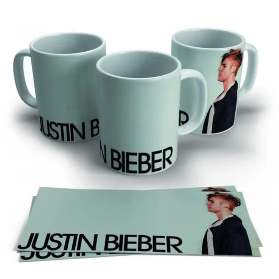Caneca Personalizada Justin Bieber - diversas opções