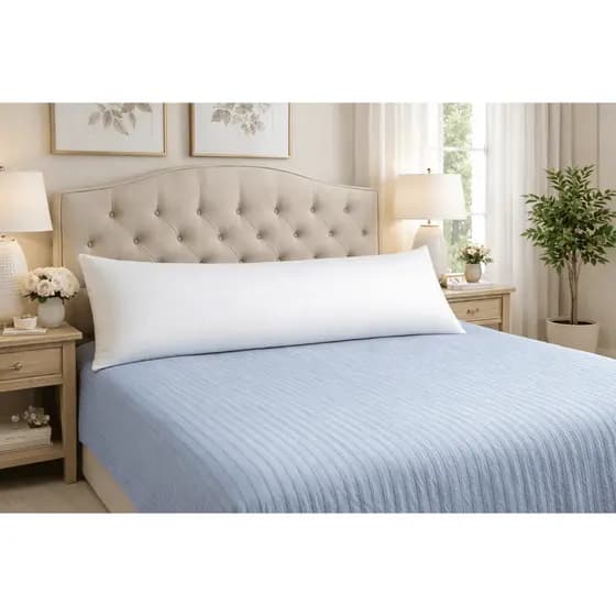Travesseiro de Corpo Grande Xuxão Body Pillow Tecido Matelado Cama Posta ideal para Grávidas