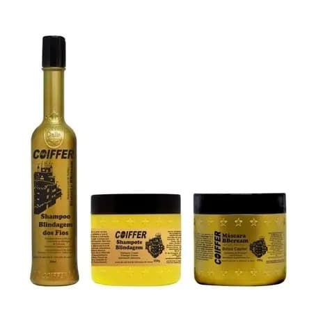 Kit Blindagem Coiffer Pós progressiva, selagem e botox 3 passos
