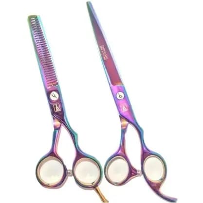 Kit Tesouras Profissional Navalha 6.0 + Desfiadeira 6.0