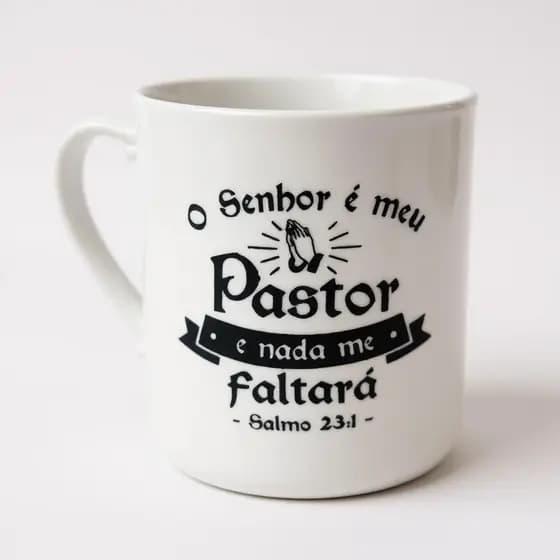 Caneca Plástica Personalizada Fé Salmos Presente Lembrancinha Igreja Evangelica Cristã