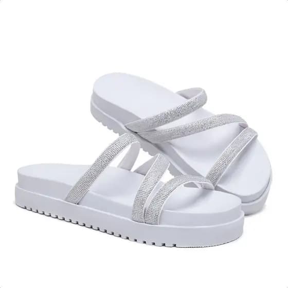 Papete Feminina Birken com Strass – Conforto e Brilho para o Dia a Dia