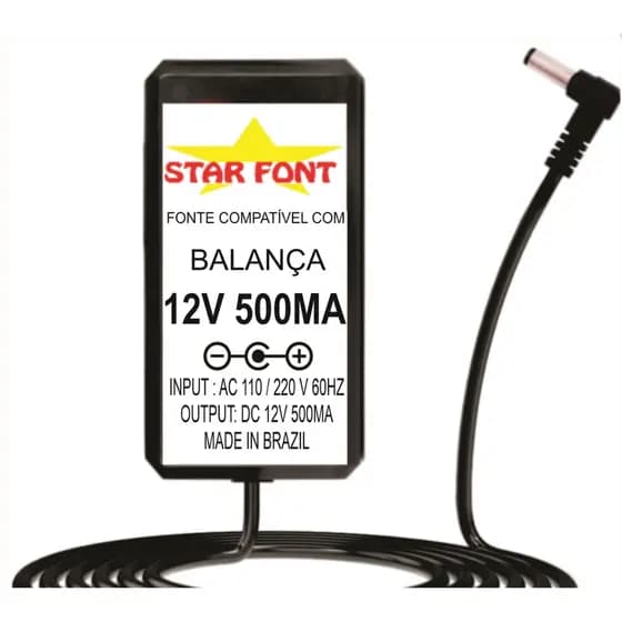 Fonte DC 12V Para Balança Marte AD