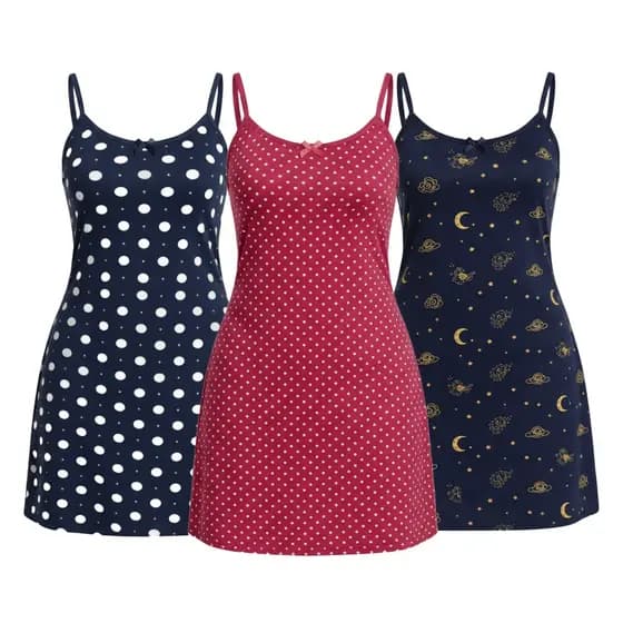 KIT COM 3 Camisolas Plus Size com Alça Reguladora Estampado