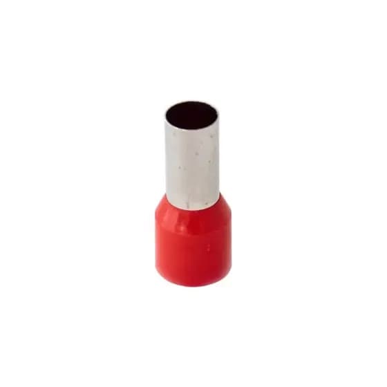 Terminal Pré-Isolado Pino Tubular 35,0mm² - Vermelho - 50 Unidades