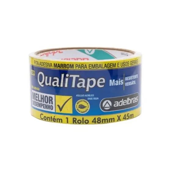 Fita Adesiva Qualitape 520 Marrom 48mm x 45m