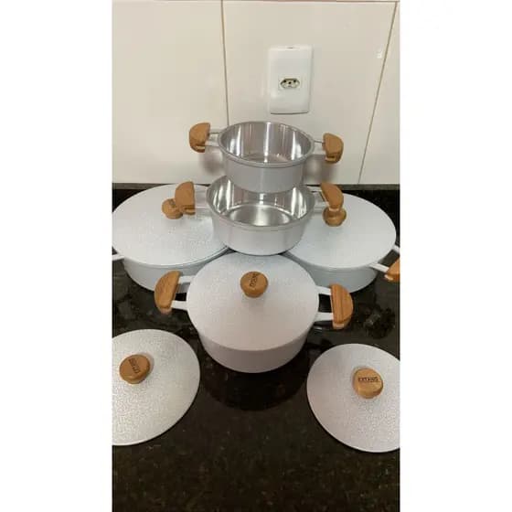 Jogo de panelas extang aluminio grosso
