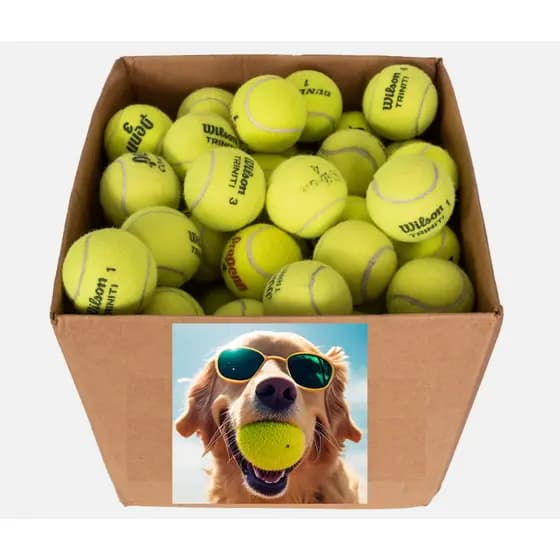 Bolinhas de Tênis Recicladas para cães Pet Ecológico, seguro e divertido