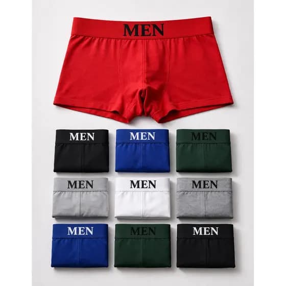 Kit 6 10 ou 12 Cuecas Boxer Premium Adulto Masculina Microfibra Confortável Acabamento Invisível Macio