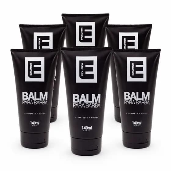 6 Uni Balm para Barba Evolution Barber 140ml