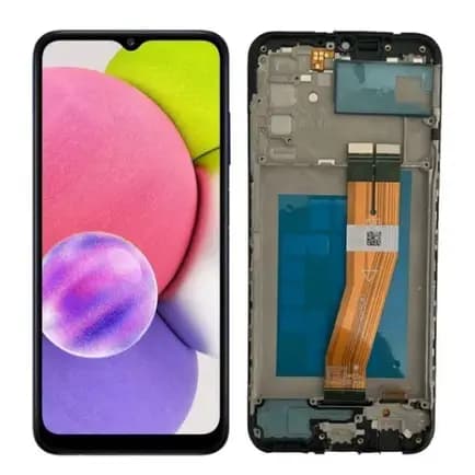 Tela Frontal Touch Display A03s Com Aro E Sem Aro A037m Pronta Entraga