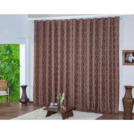 Cortina Jacquard Luxo Para Sala Quarto e Escritório 2,80 X 1,70 SEMI-BLACKOUT ENVIO IMEDIATO