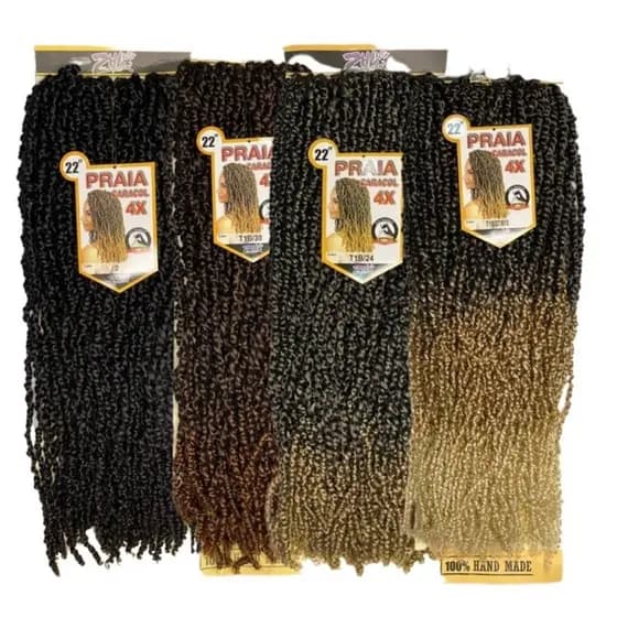 Cabelo Praia Caracol Dread Twist 4x Pré Looped Crochet orgânico 360Gramas