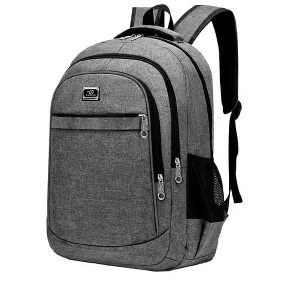 Mochila Bolsa Viagem Resistente Coreana Masculina Feminina Colorida Cinza