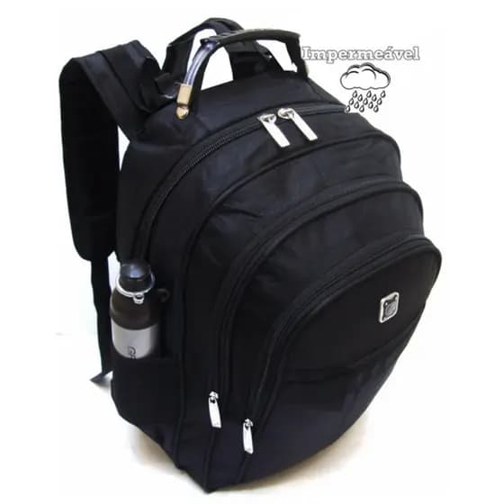 Mochila Escolar Reforcada Notebook Impermeavel Alca Cabo Aço