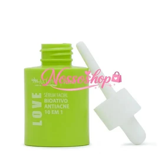 Sérum Bioativo Antiacne 10 em 1 Max Love 30ml – Controle da Oleosidade e Ação Secativa