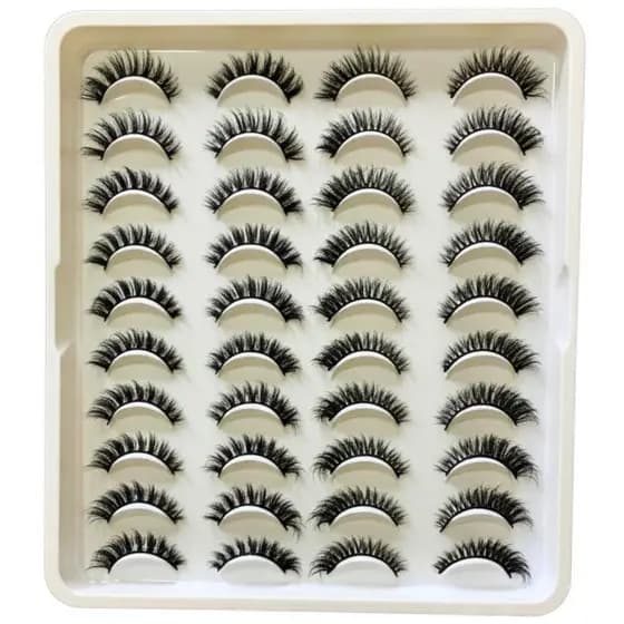 20 pares de cílios postiços H107