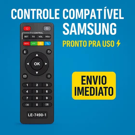 Controle Remoto Universal para TV Box – Compatível, Prático e Funcional