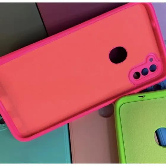 Capinhas case A11 + pel铆cula 3D Samsung de silicone aveludada Galaxy A11